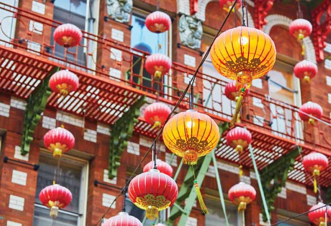 Lanterns in Chinatown